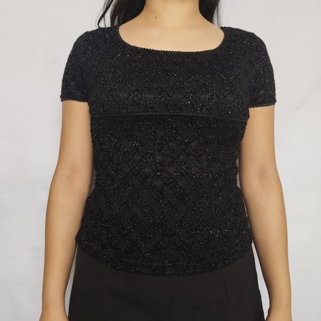 black babydoll top, Women's Fashion, Tops, Shirts on Carousell