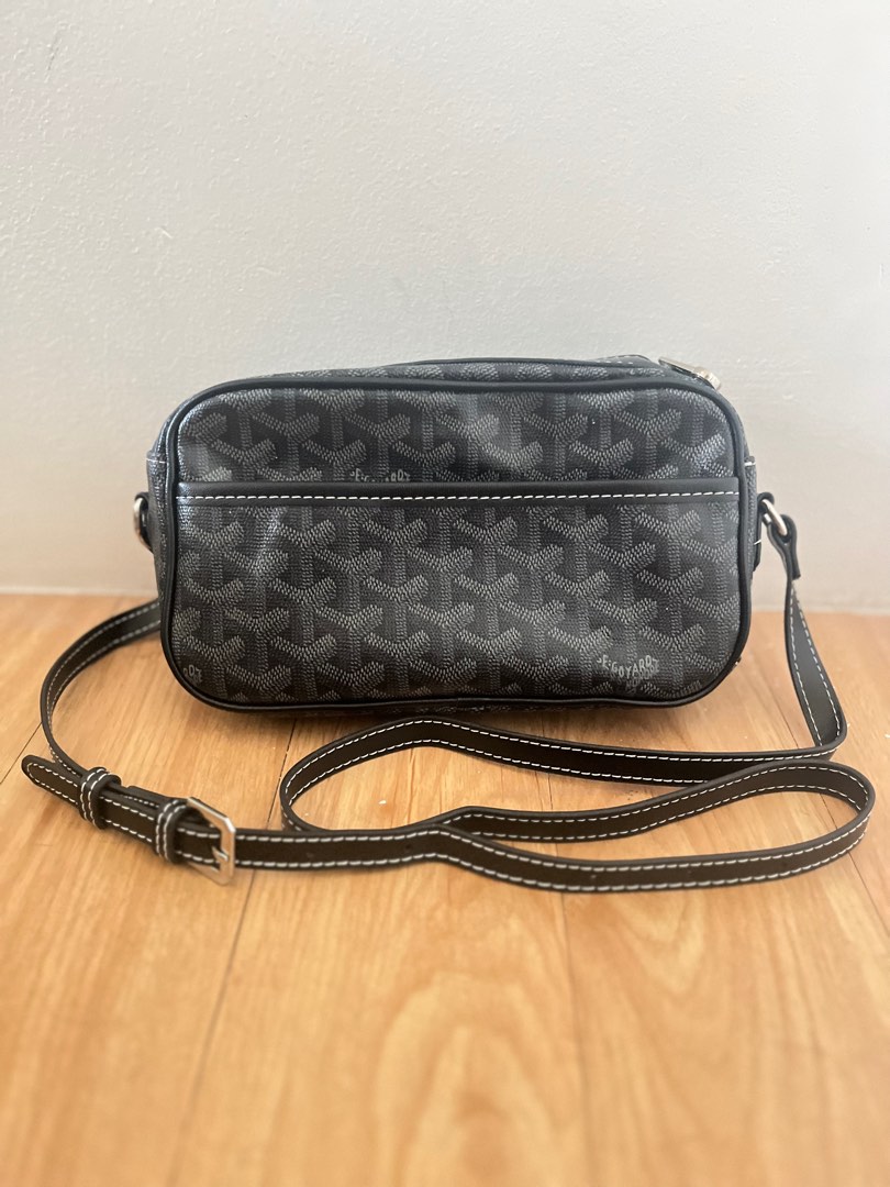 Black Goyard Camera Sling Bag, Women's Fashion, Bags & Wallets, Cross