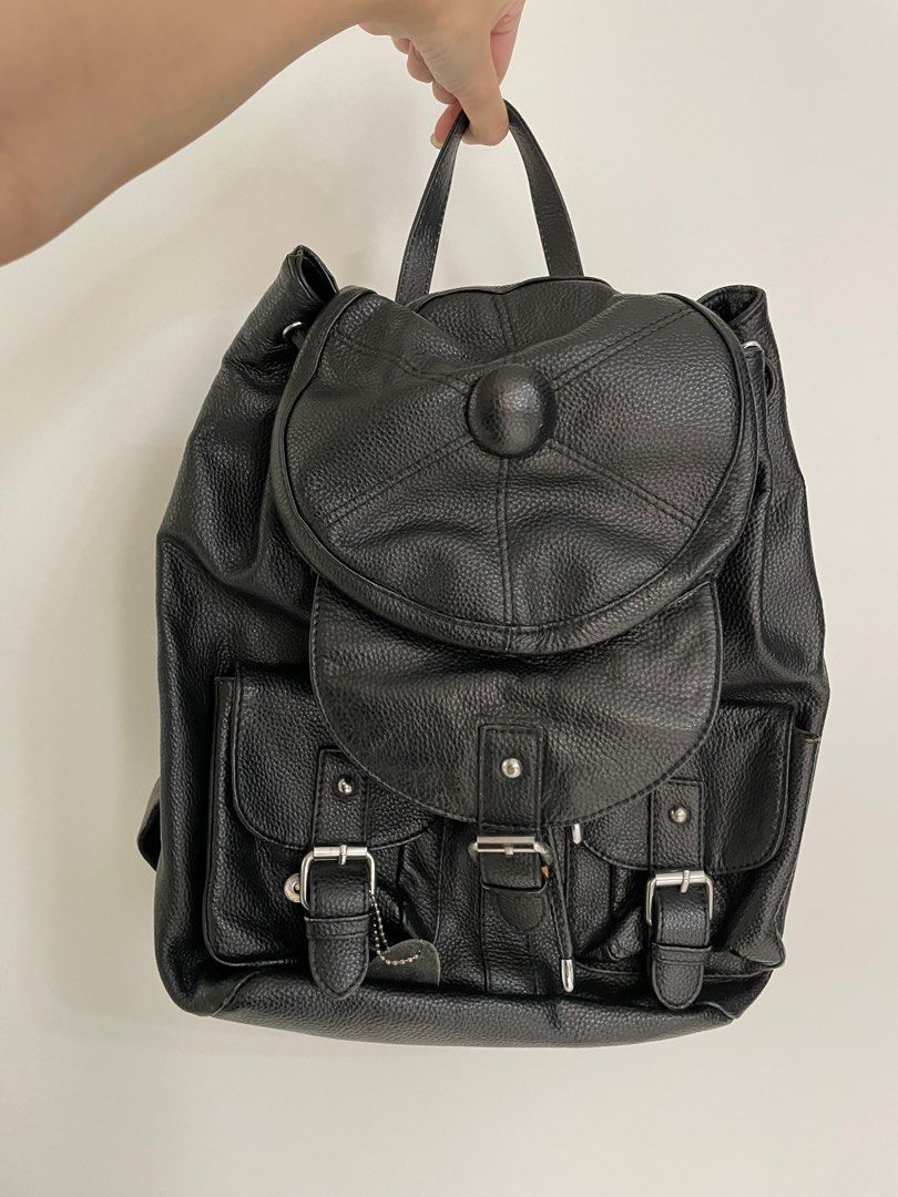 Black hotsell pvc backpack