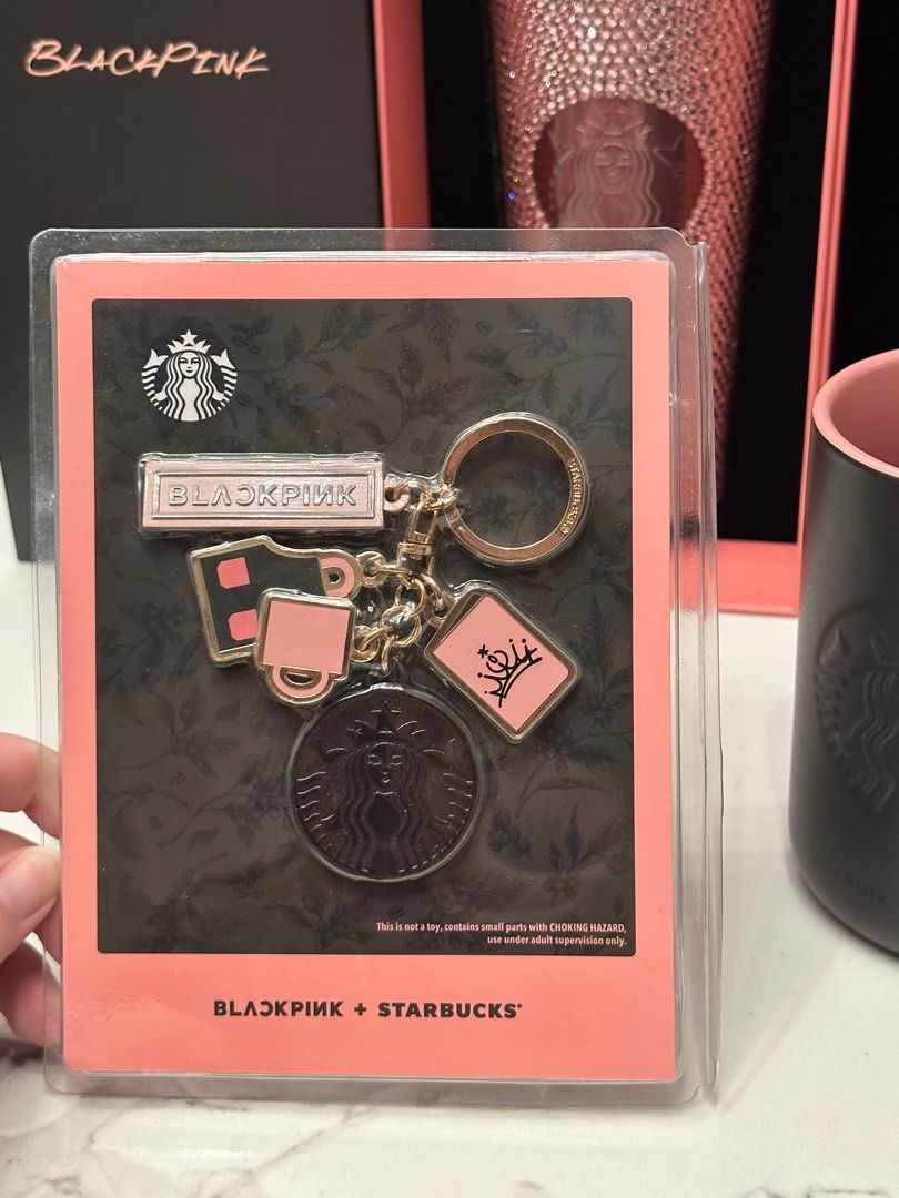 BLACKPINK + Starbucks Keychain, Hobbies & Toys, Memorabilia