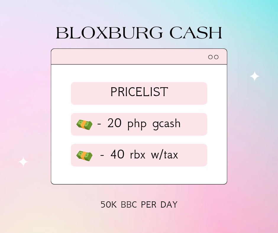 Bloxburg Cash (bbc), Video Gaming, Gaming Accessories, In-Game Products ...