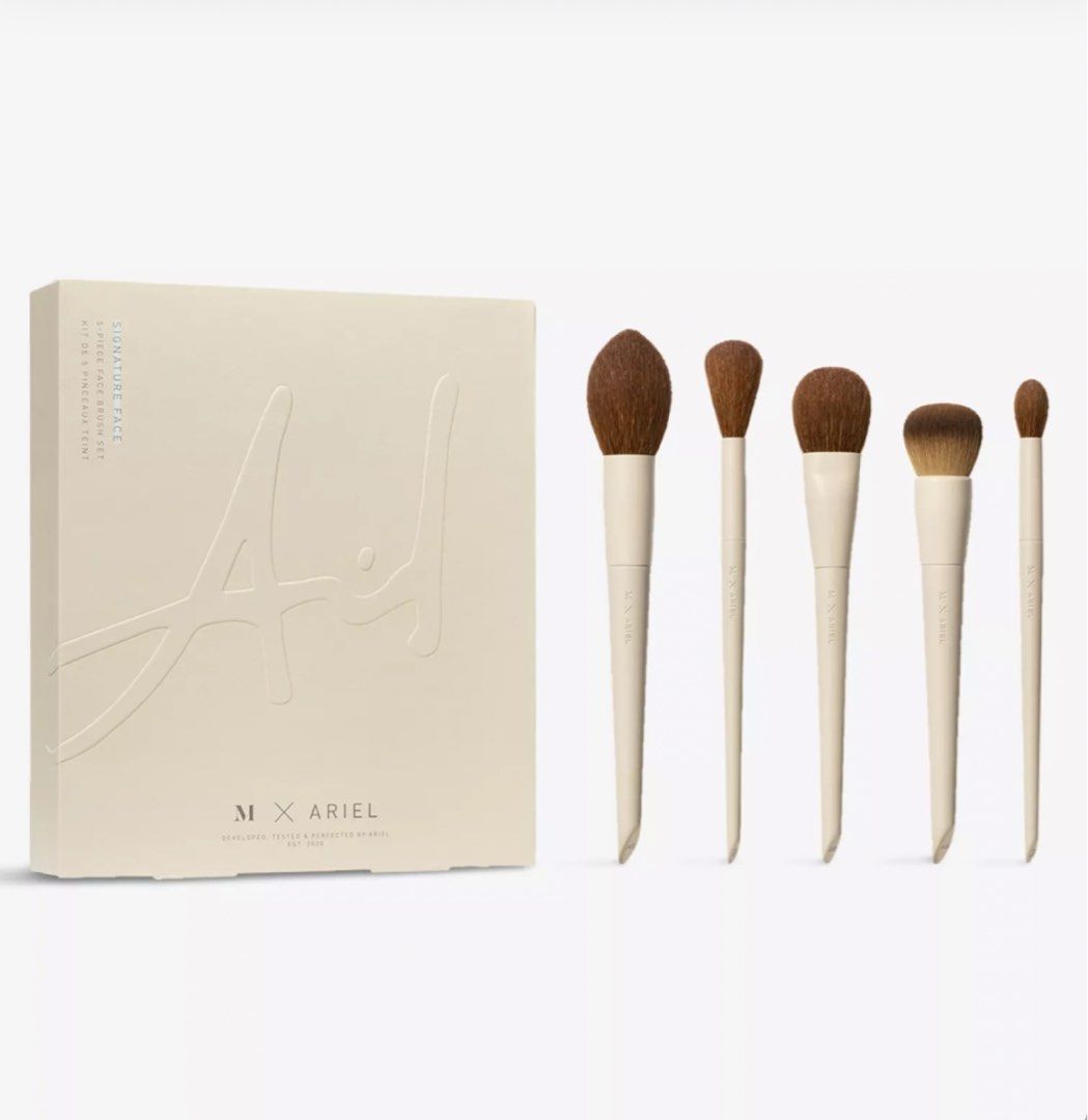 BNIB MORPHE Morphe x Ariel Face fivepiece face brush set, Beauty & Personal Care, Face, Makeup