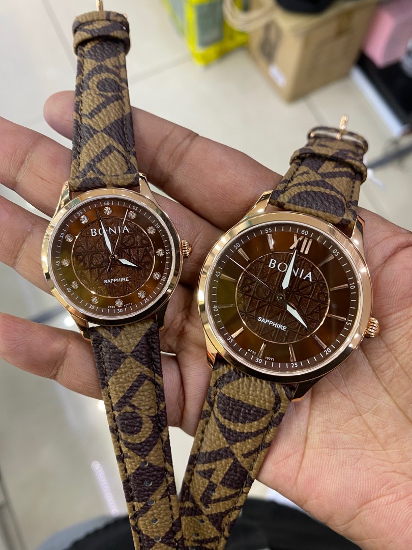 Bonia Couple Watch Men s Fashion Watches Accessories Watches on Carousell