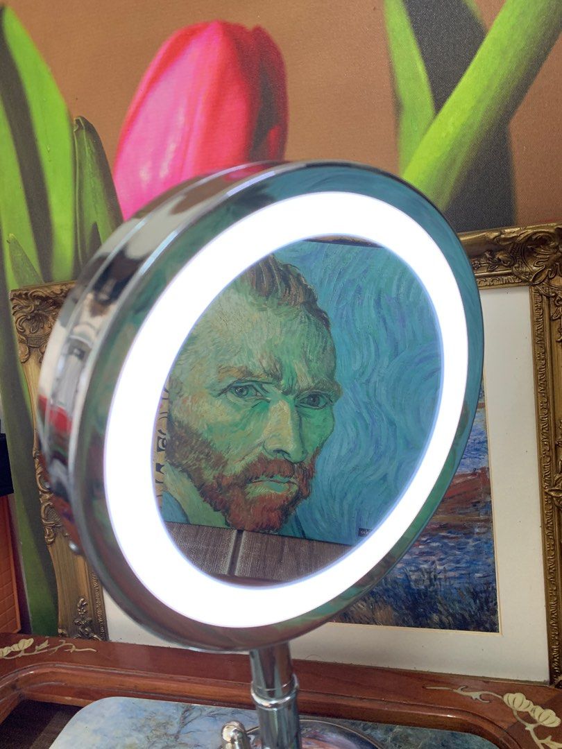 Boots No7 Silver Illuminated Makeup Mirror double dual 2 side cosmetic light LED