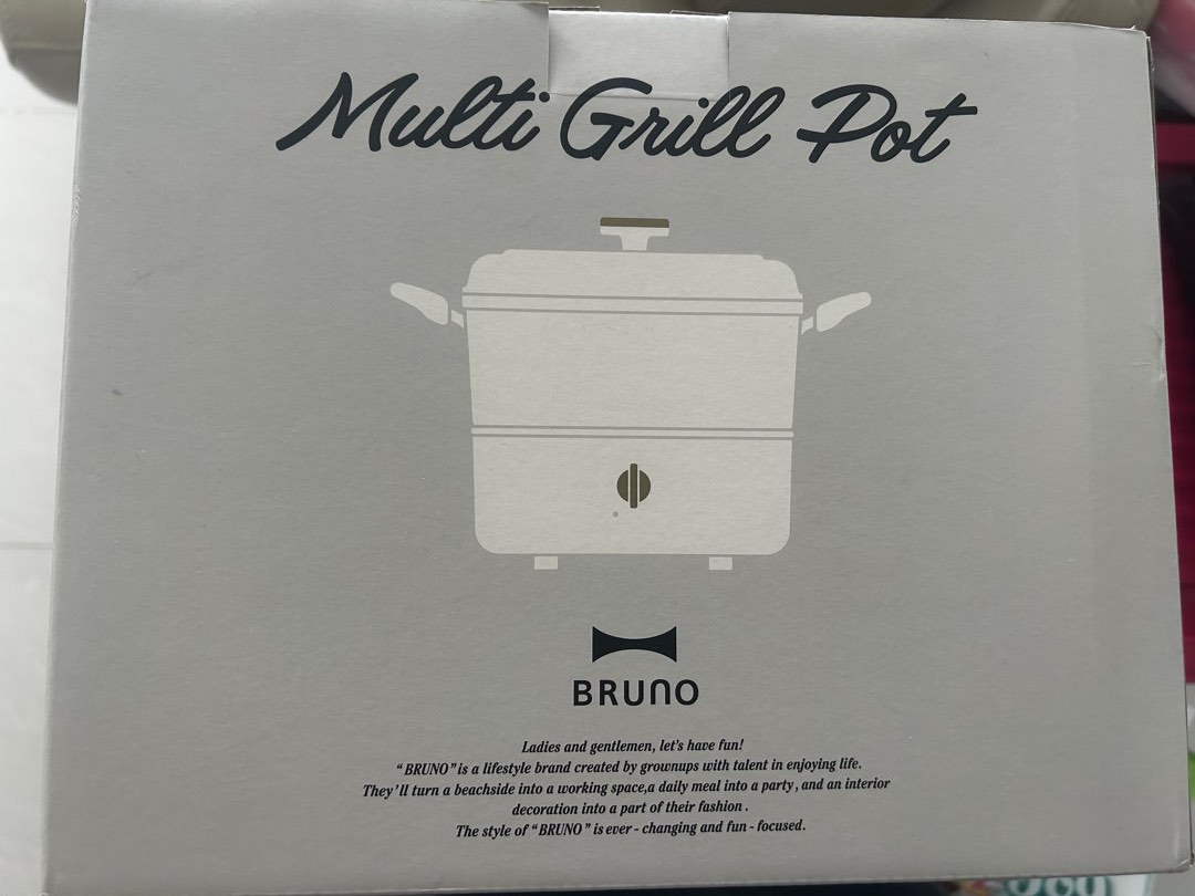 Brand New Bruno Multi grill Pot (with free delivery), Furniture & Home