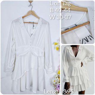 Brand New Zara Tier White Dress