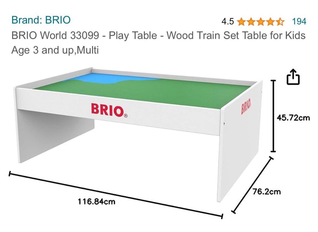 Brio hot sale play table