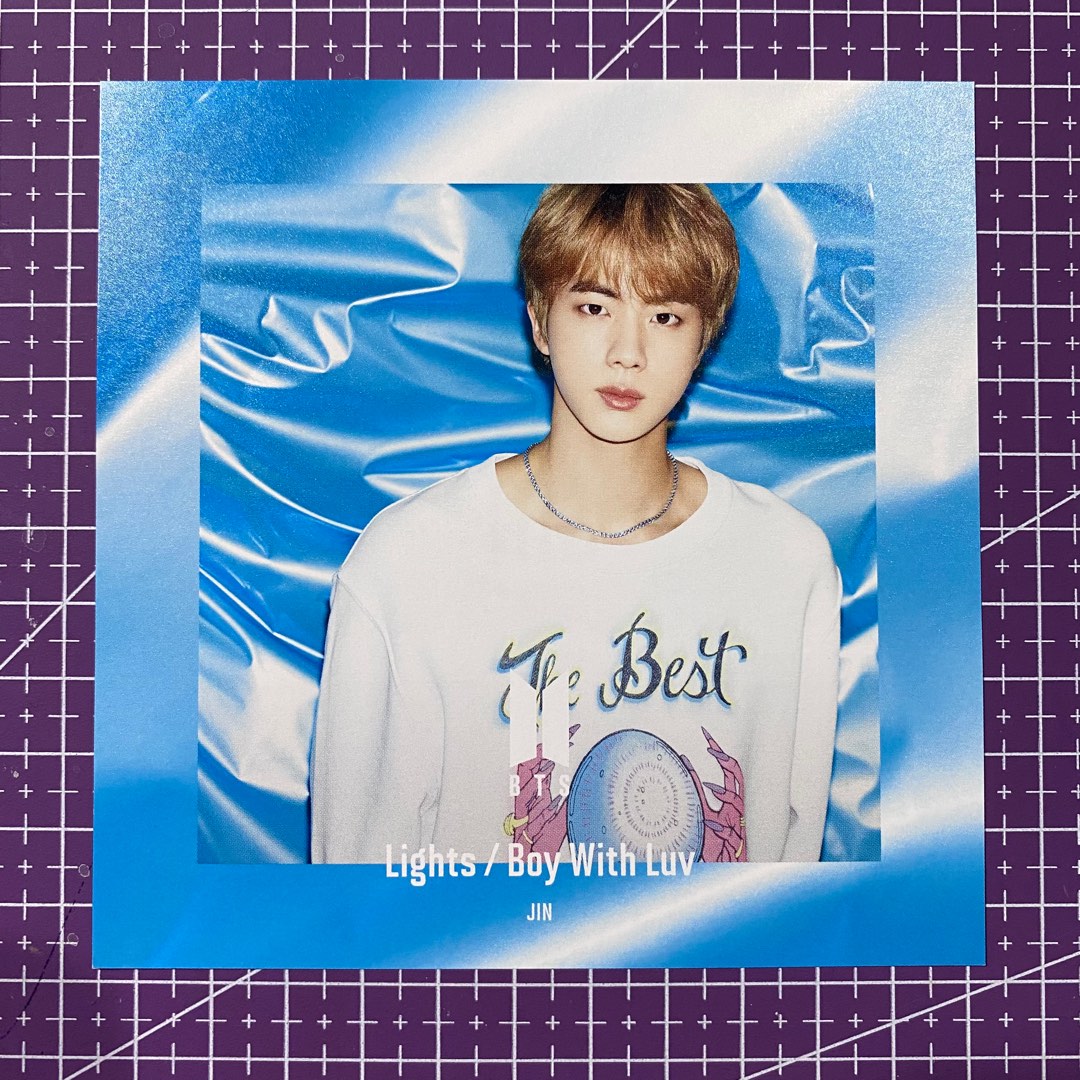 bts jin lights / boy with luv changing jacket sleeve, Hobbies & Toys