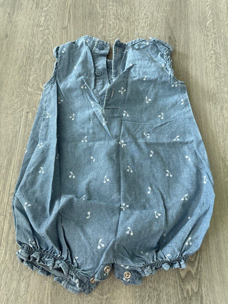 Carters denim sale romper