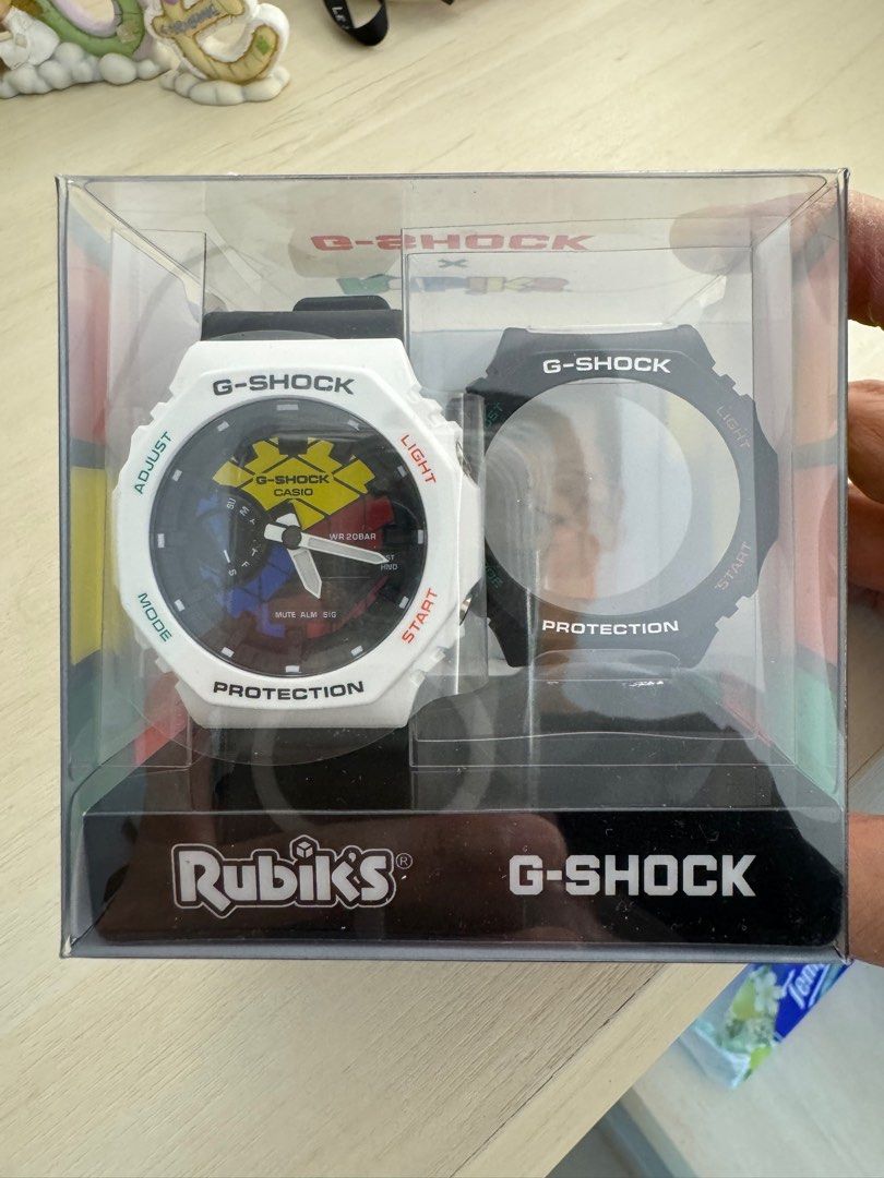 Casio Rubik's G-Shock GAE-2100RC-1AER, 名牌, 手錶- Carousell