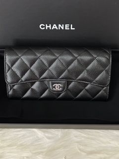 chanel long flap wallet