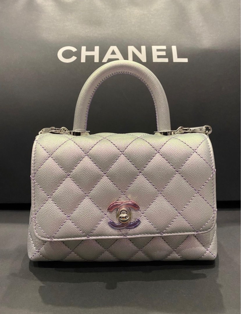 CHANEL COCO HANDLE SMALL 24CM BLACK CAVIAR RHW, Luxury, Bags & Wallets on  Carousell