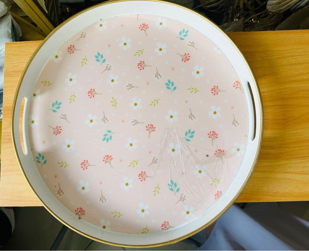 Circle home decorative tray table top accent (Category: Other Home Decor) located in Mandaluyong City. Submitted by splashfashion.ph (Listing ID 1267860258, Image 1). Description: Large-38×38x4cm-550 Medium-35x35x4cm-440 Small-33x33x4cm-350 On hand ready to ship.