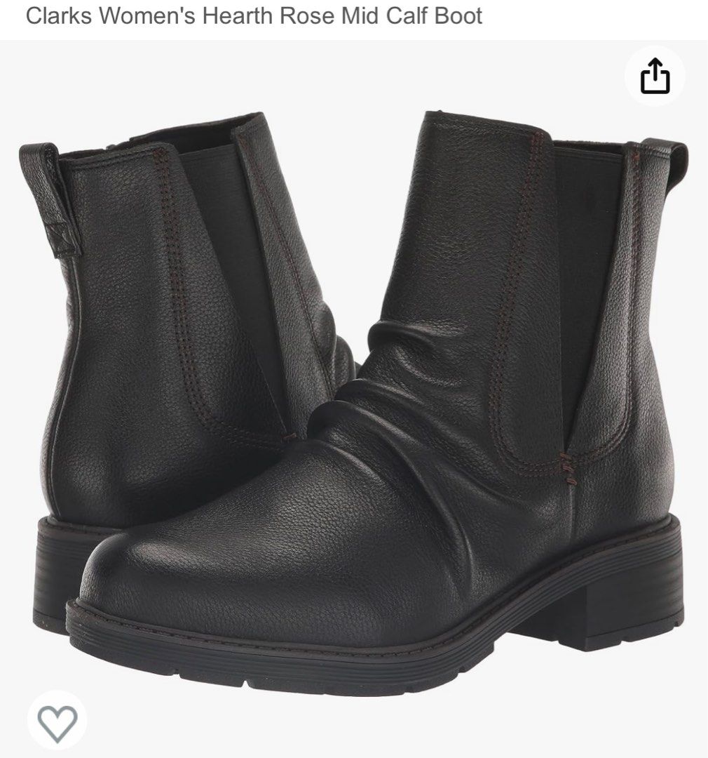 Clarks calf boots deals