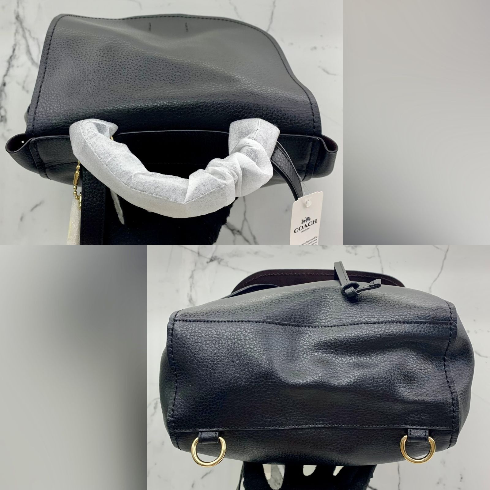 COACH F38556 BLACK DERBY BACKPACK 237039606 AL