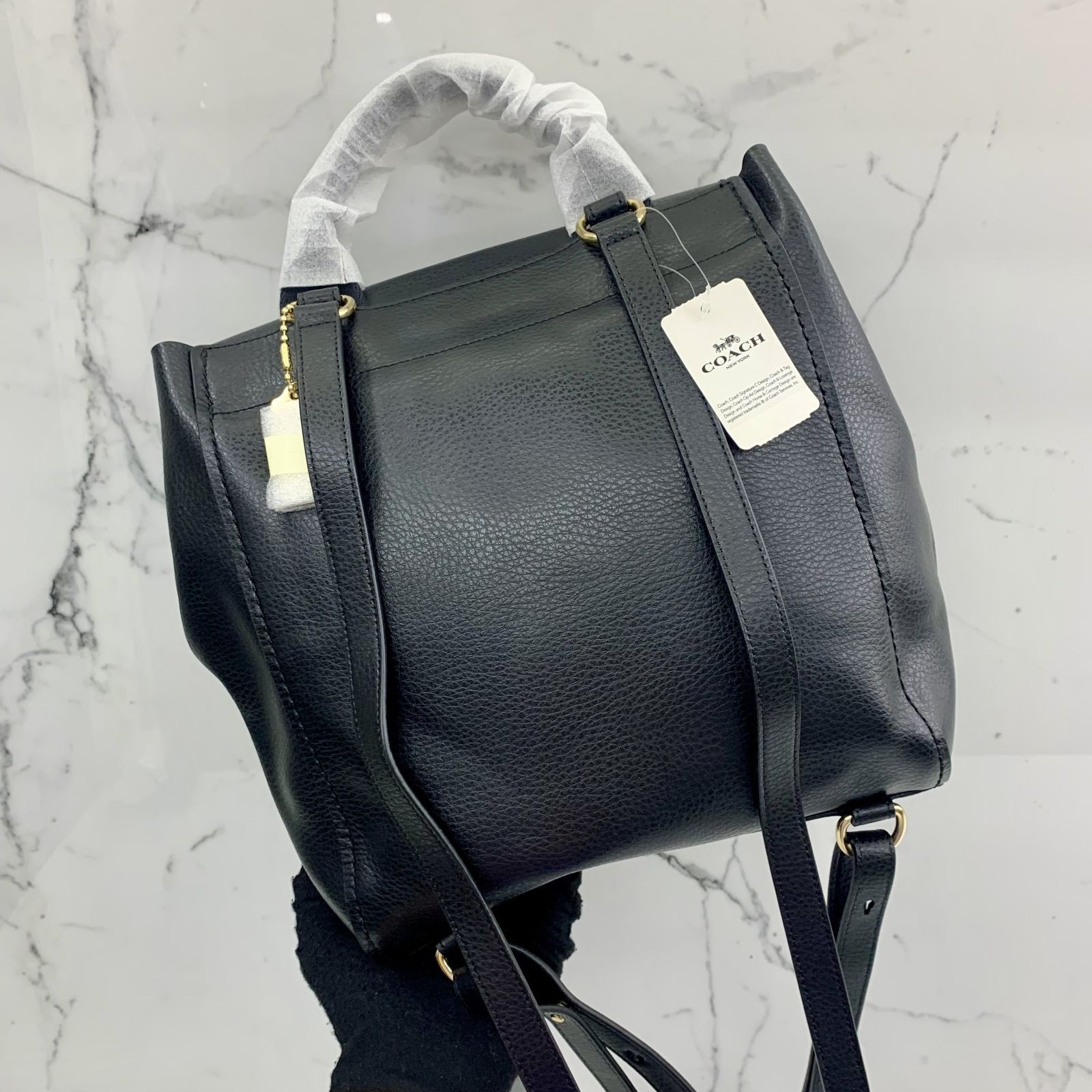 COACH F38556 BLACK DERBY BACKPACK 237039606 AL