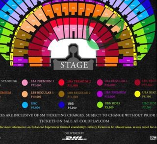 COLDPLAY DAY 2 JAN 20 LBA REGULAR 1 ticket RUSH