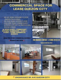 COMMERCIAL SPACE / COMMISSARY KITCHEN / OFFICE SPACE FOR RENT