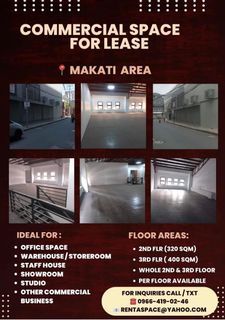 COMMERCIAL SPACE FOR LEASE MAKATI