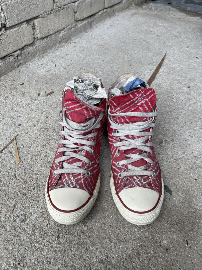 Converse Red Tab Women s Fashion Footwear Sneakers on Carousell