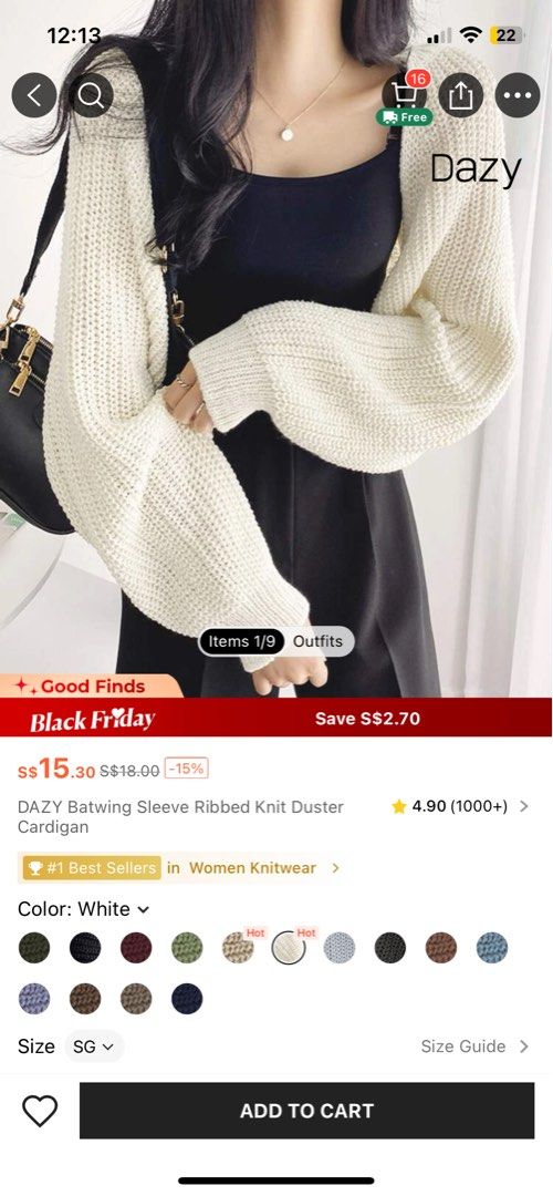 Is That The New Batwing Sleeve Ribbed Knit Duster Cardigan ??