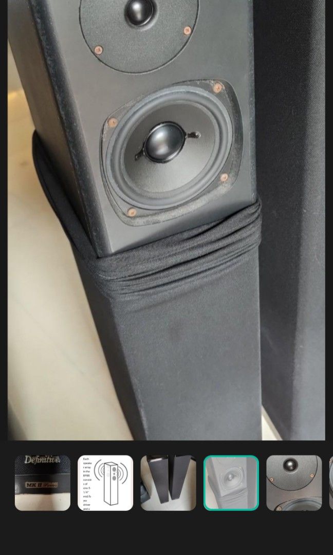 Definitive Technology BP8 MK2 bipolar speakers, Audio, Soundbars