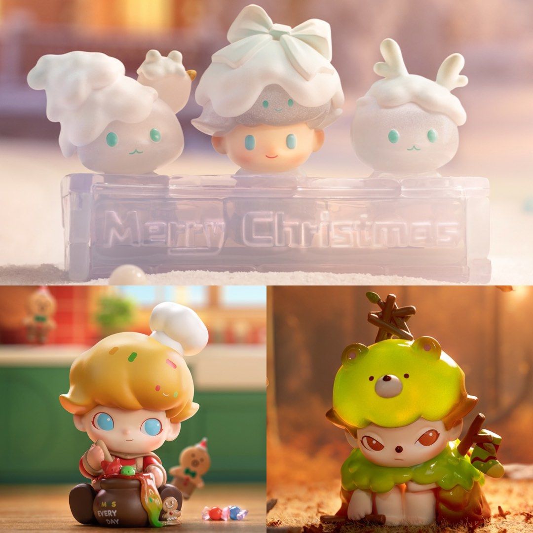 DIMOO LETTERS FROM SNOWMAN SERIES CHRISTMAS EDITION POPMART / FULL SET / SINGLE BLIND BOX / ABLE