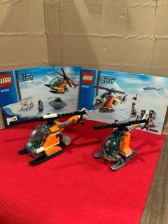 Dual Artic Helicopters with Pilot figurine