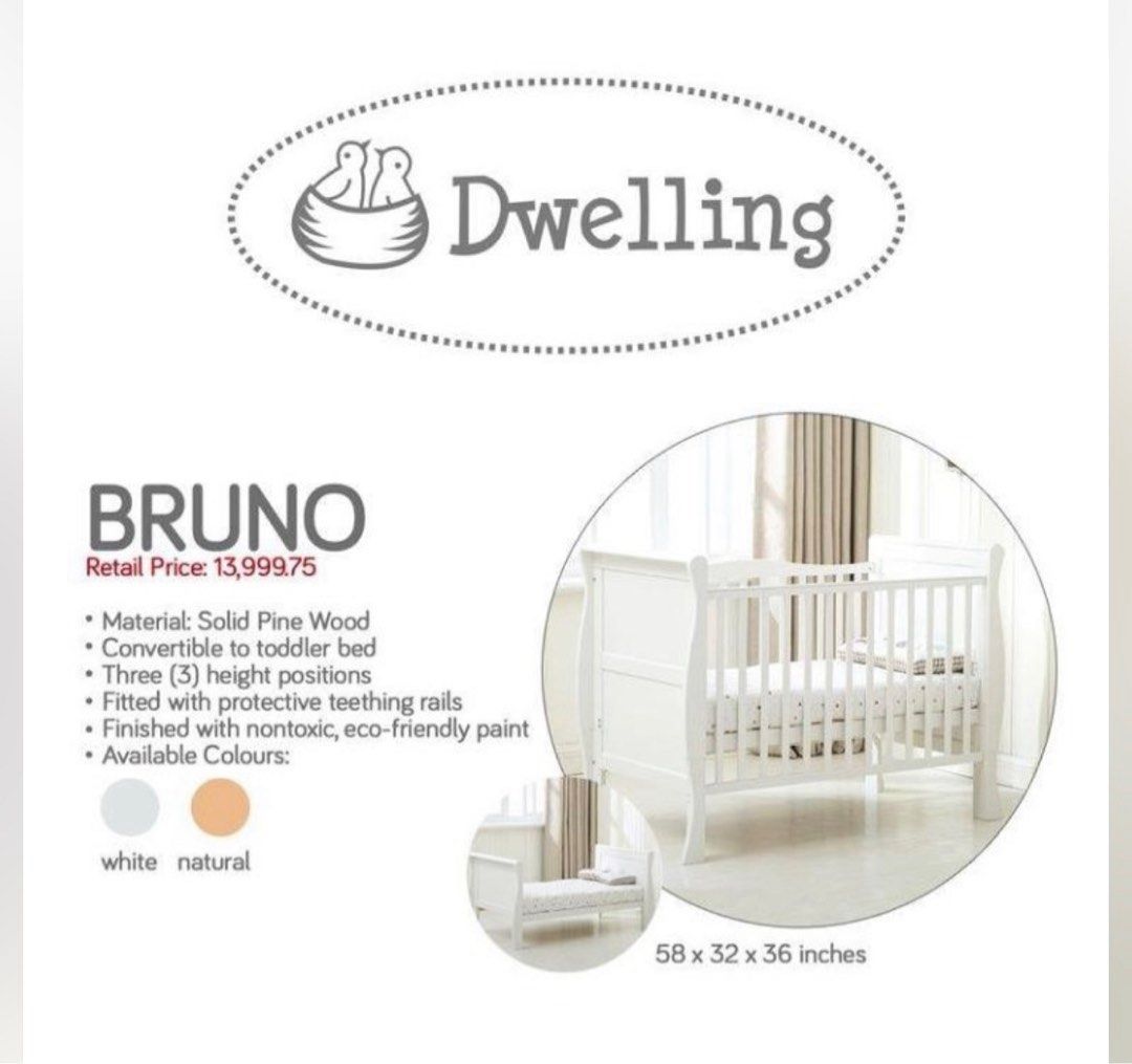 Dwelling baby crib clearance