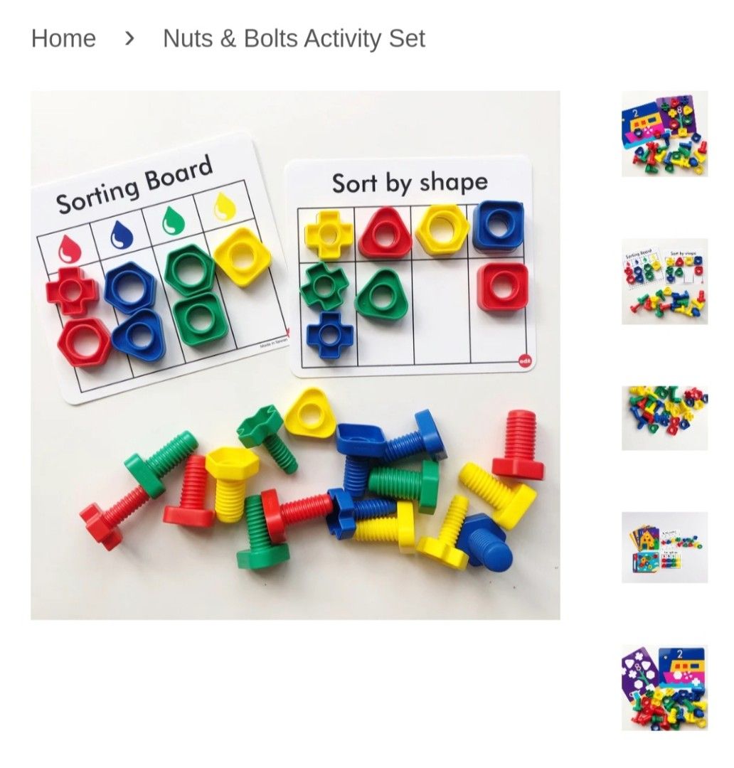 edx Nuts and Bolts Activity set, Hobbies & Toys, Toys & Games on Carousell