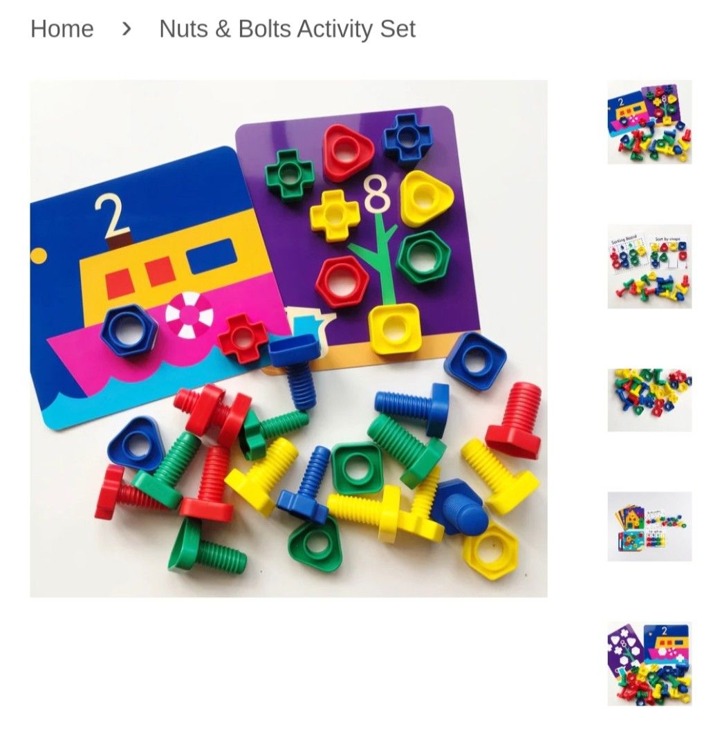 edx Nuts and Bolts Activity set, Hobbies & Toys, Toys & Games on Carousell