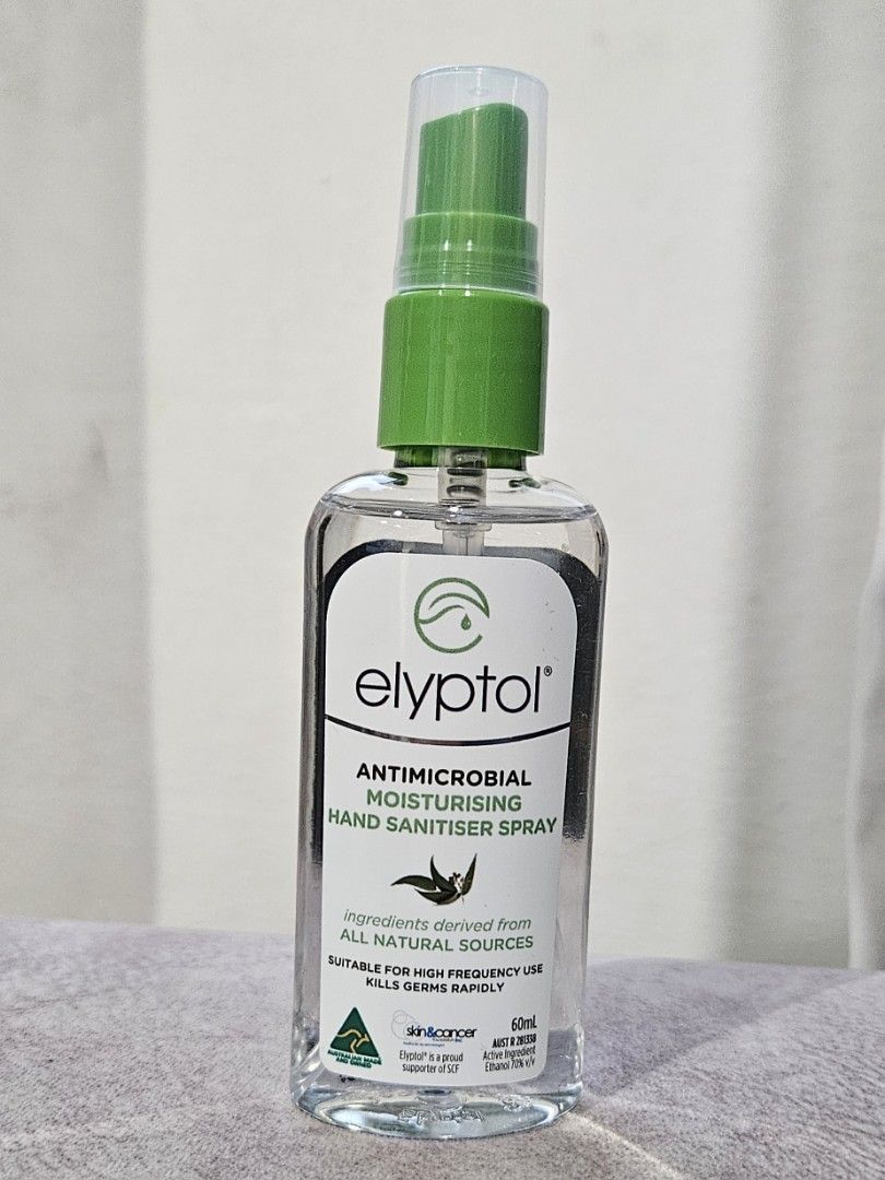 Elyptol Antimicrobial Moisturising Hand Sanitiser Spray, Beauty