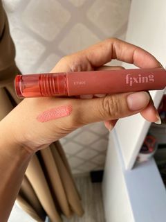 Etude Lip Cream lip tint  Lipstick Fixing Melangie Rose Warna nude pink