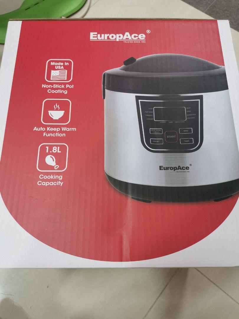 EuropAce multi function rice cooker, TV & Home Appliances, Kitchen