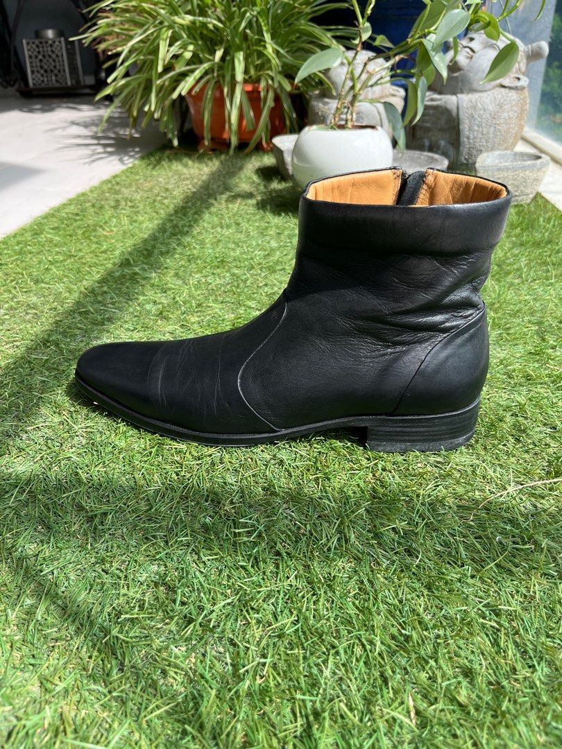 Gents leather cheap boots