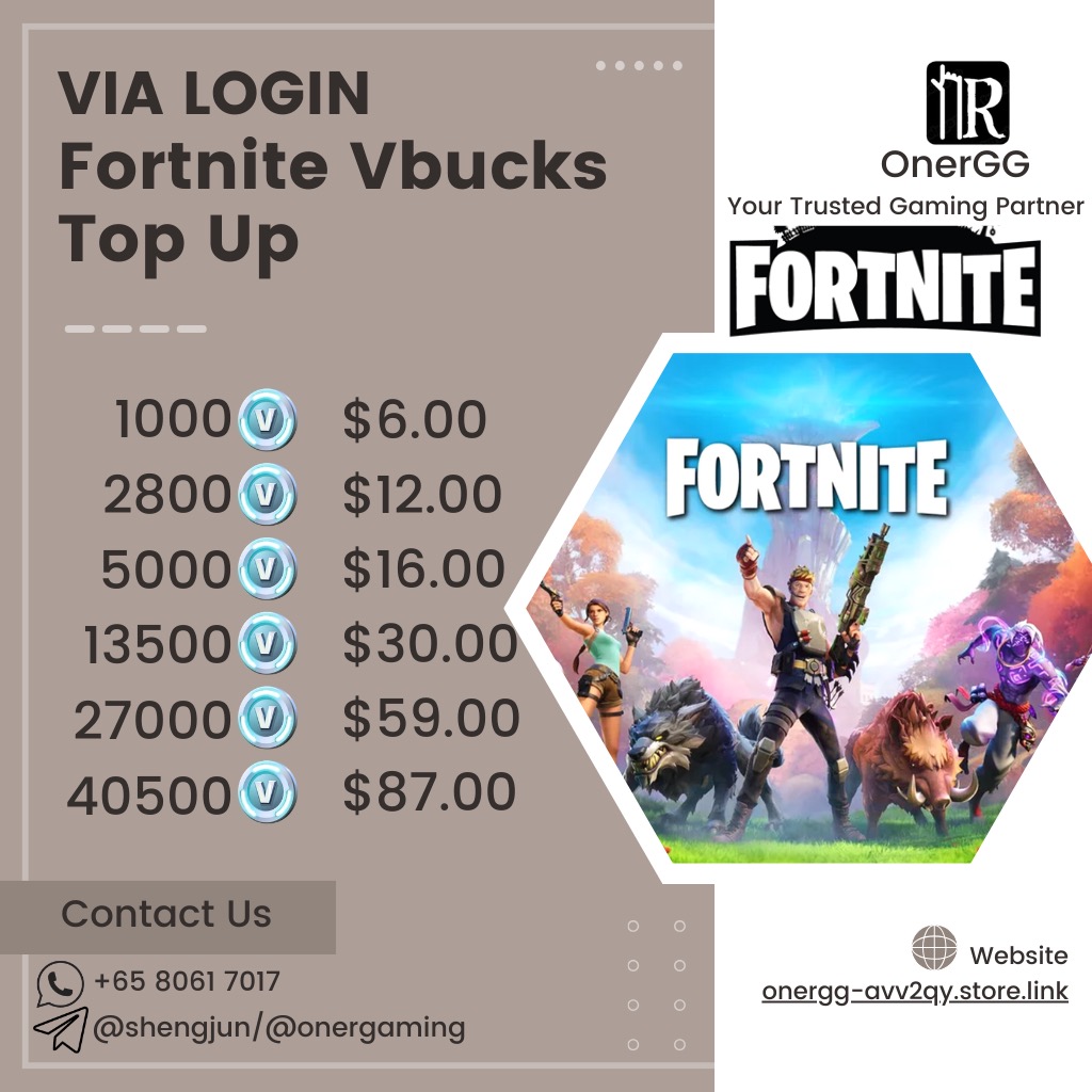 [Cheapest Legal] FORTNITE TOP UP SERVICE VBUCK TOP UP fortnite