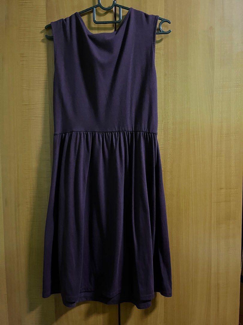 Purple best sale flare dress