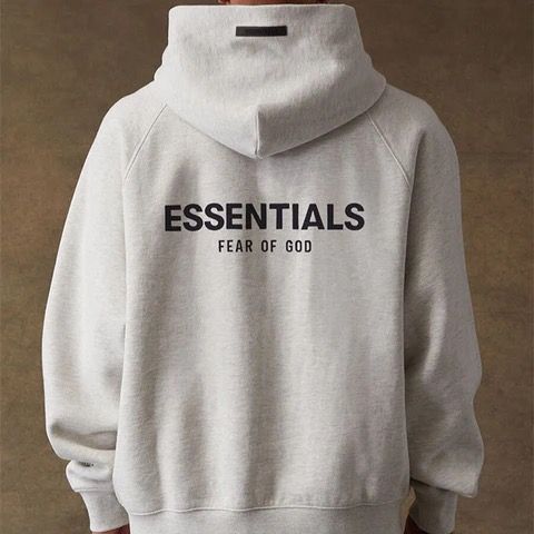 Fear of God Essentials Pullover Hoodie Light Heather Grey Men's - FW19 - US