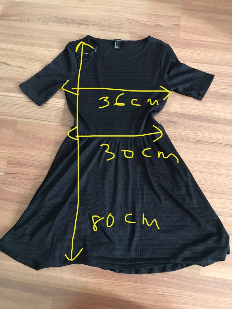 Forever 21 black skater dress cheap