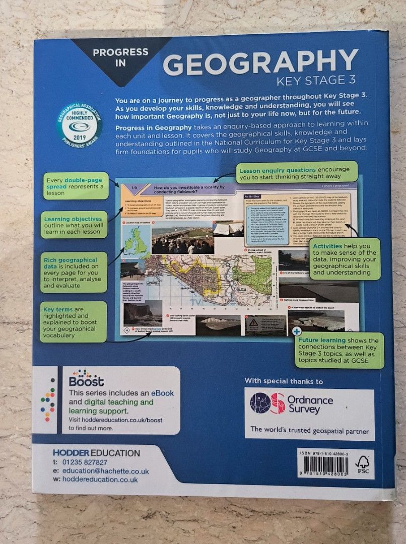 Geography Key Stage 3 Hodder, Hobbies & Toys, Books & Magazines