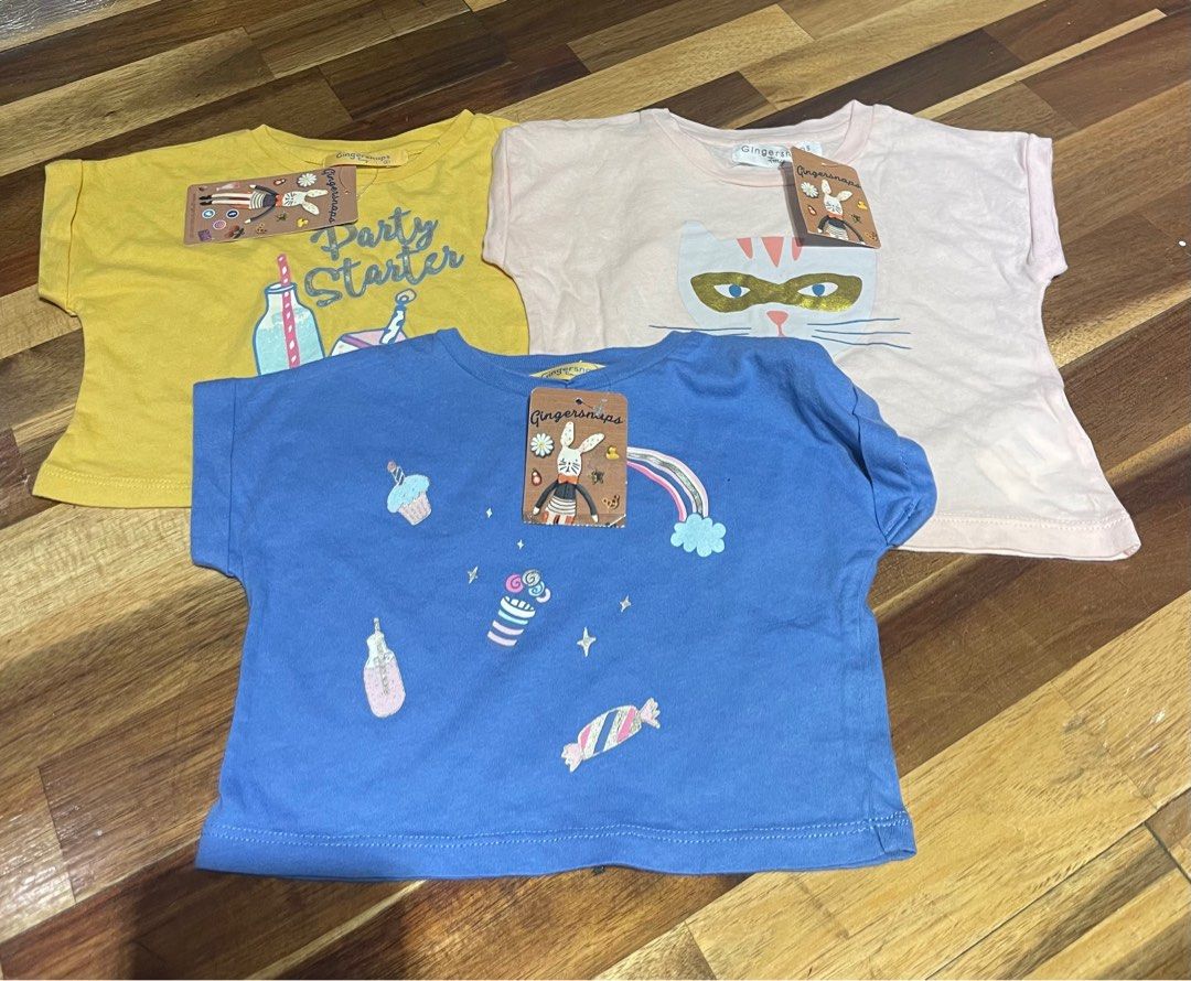Gingersnaps Girls shirts 6 months, Babies & Kids, Babies & Kids Fashion
