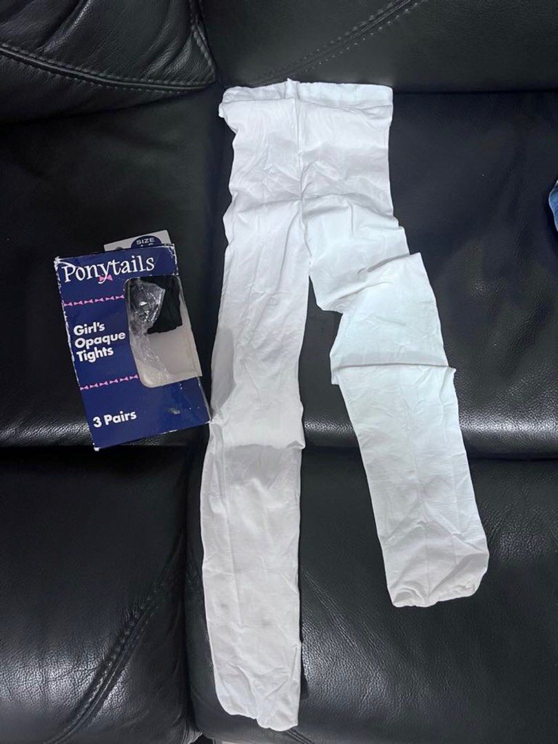Girls cream leggings new arrivals