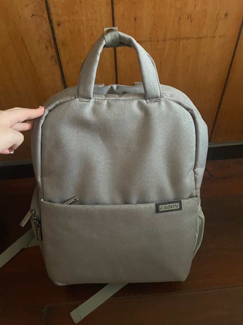 Grey Camera Bag With Wire, Women's Fashion, Bags & Wallets, Backpacks