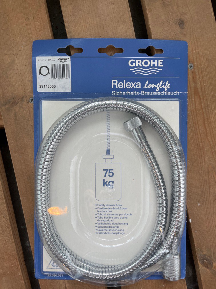 Grohe shower hose, Furniture & Home Living, Bathroom & Kitchen Fixtures