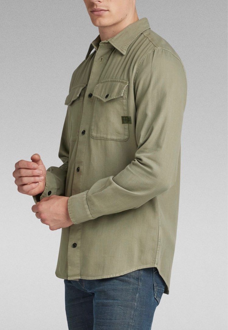 G star raw best sale slim fit shirt