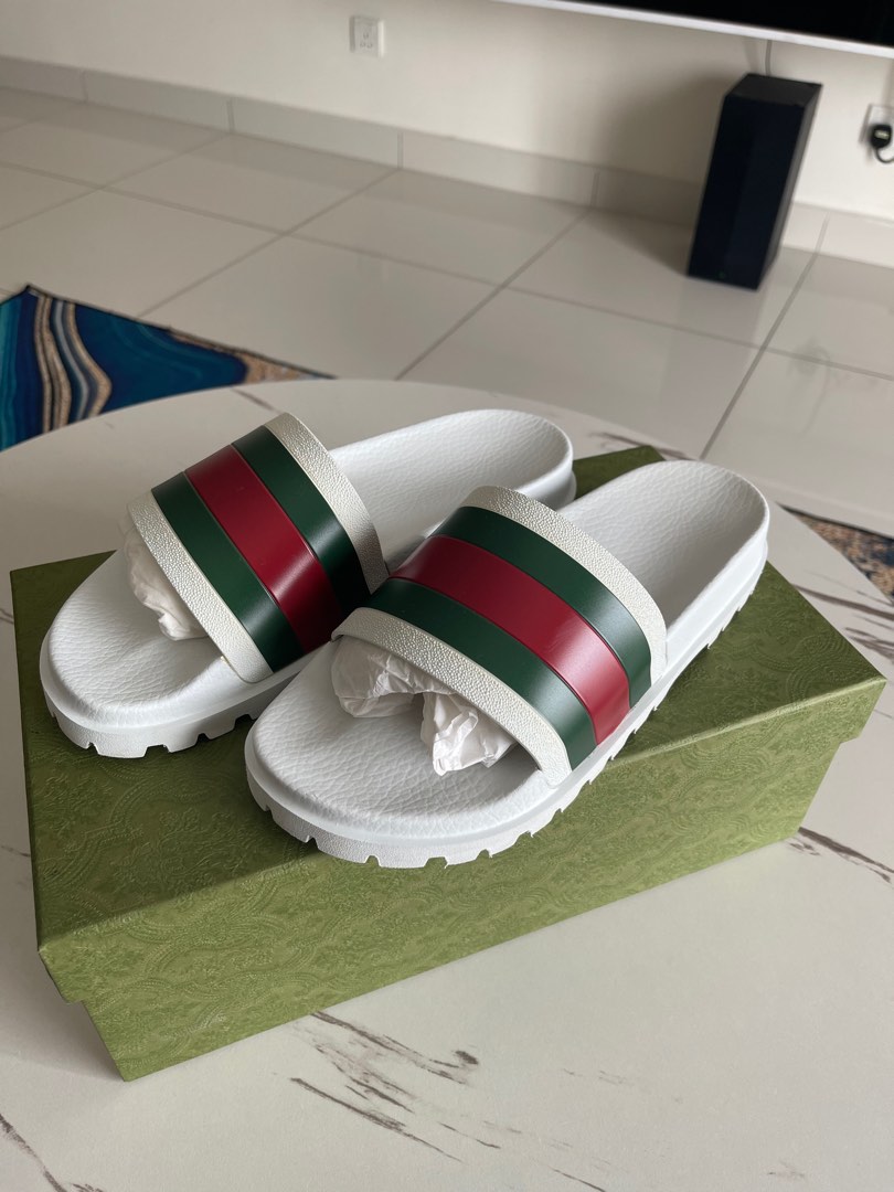 Gucci web slides white store