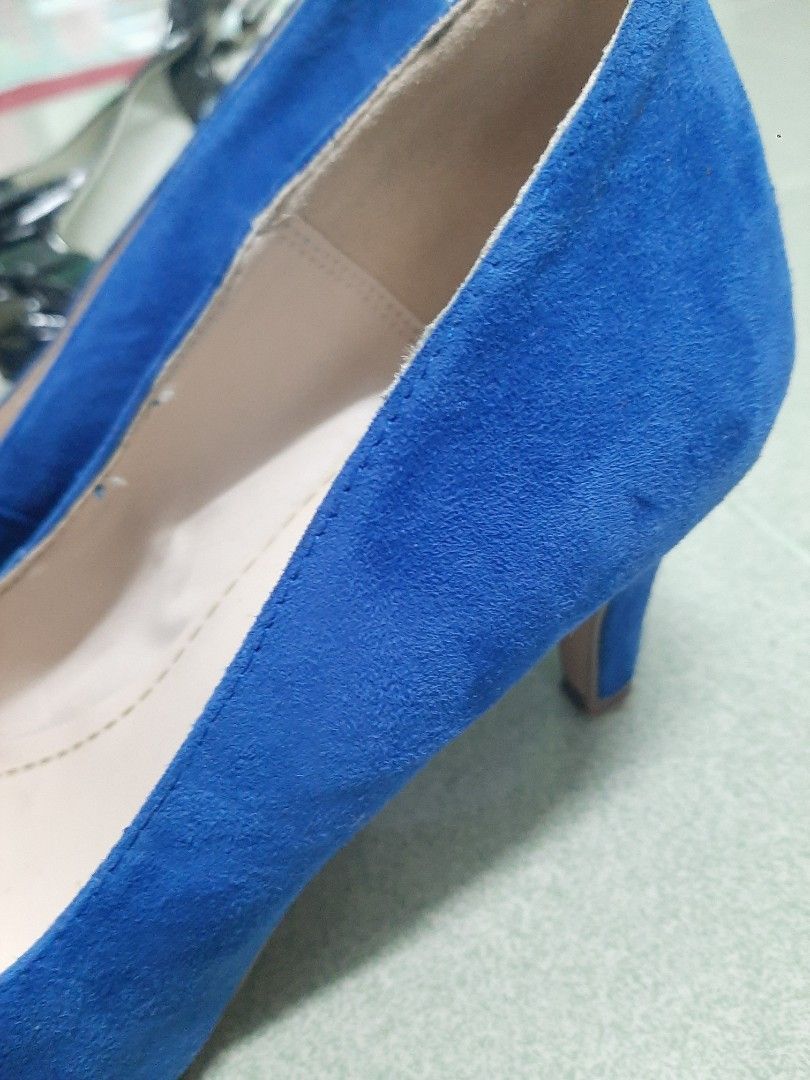 Clarks heels blue sales
