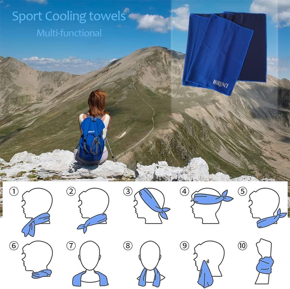 Cooling Towel for Instant Cooling,Soft Breathable Cooling Towels for Hot  Weather, Cooling Towels 