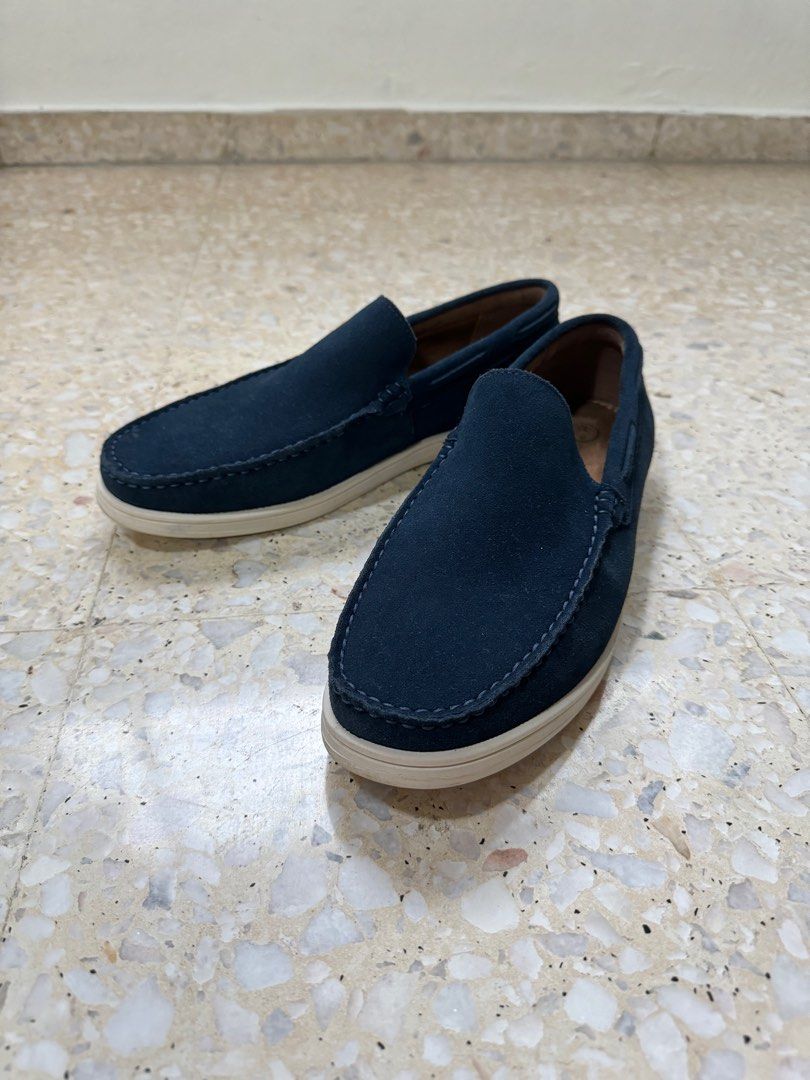 Hush puppies blue loafers best sale
