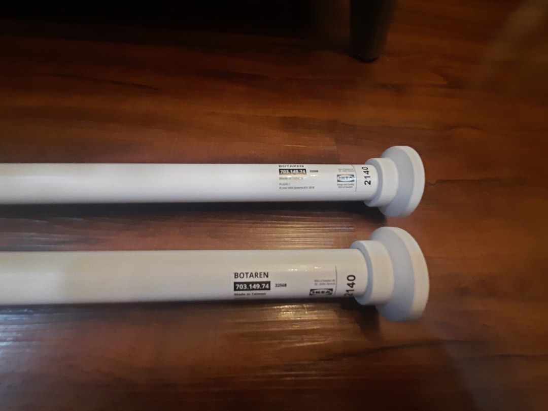 Ikea Botaren shower curtain rod, Furniture & Home Living, Bathroom